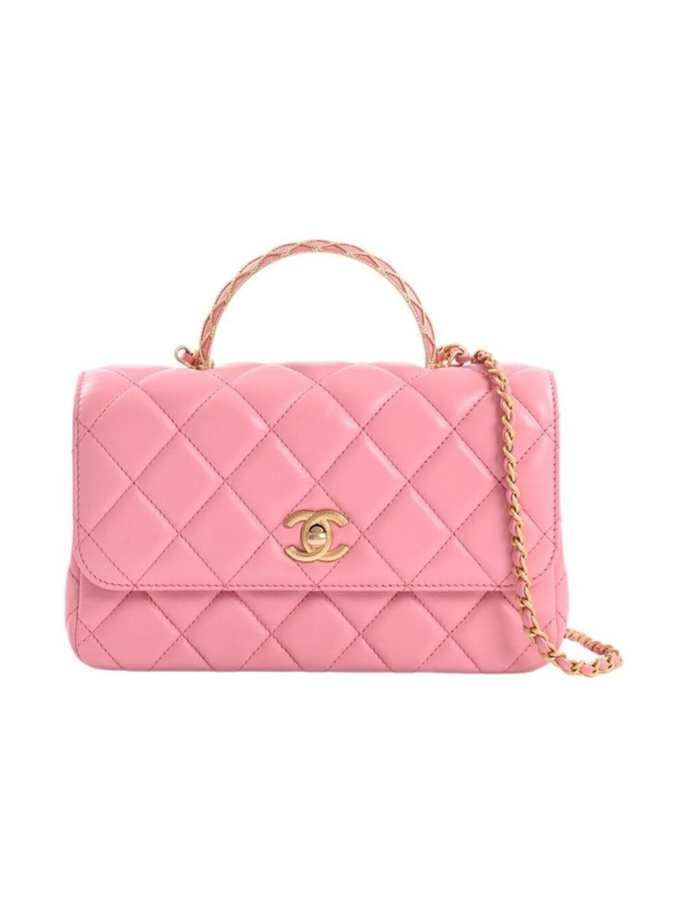 Chanel Handbag Top Handle Flap Bag